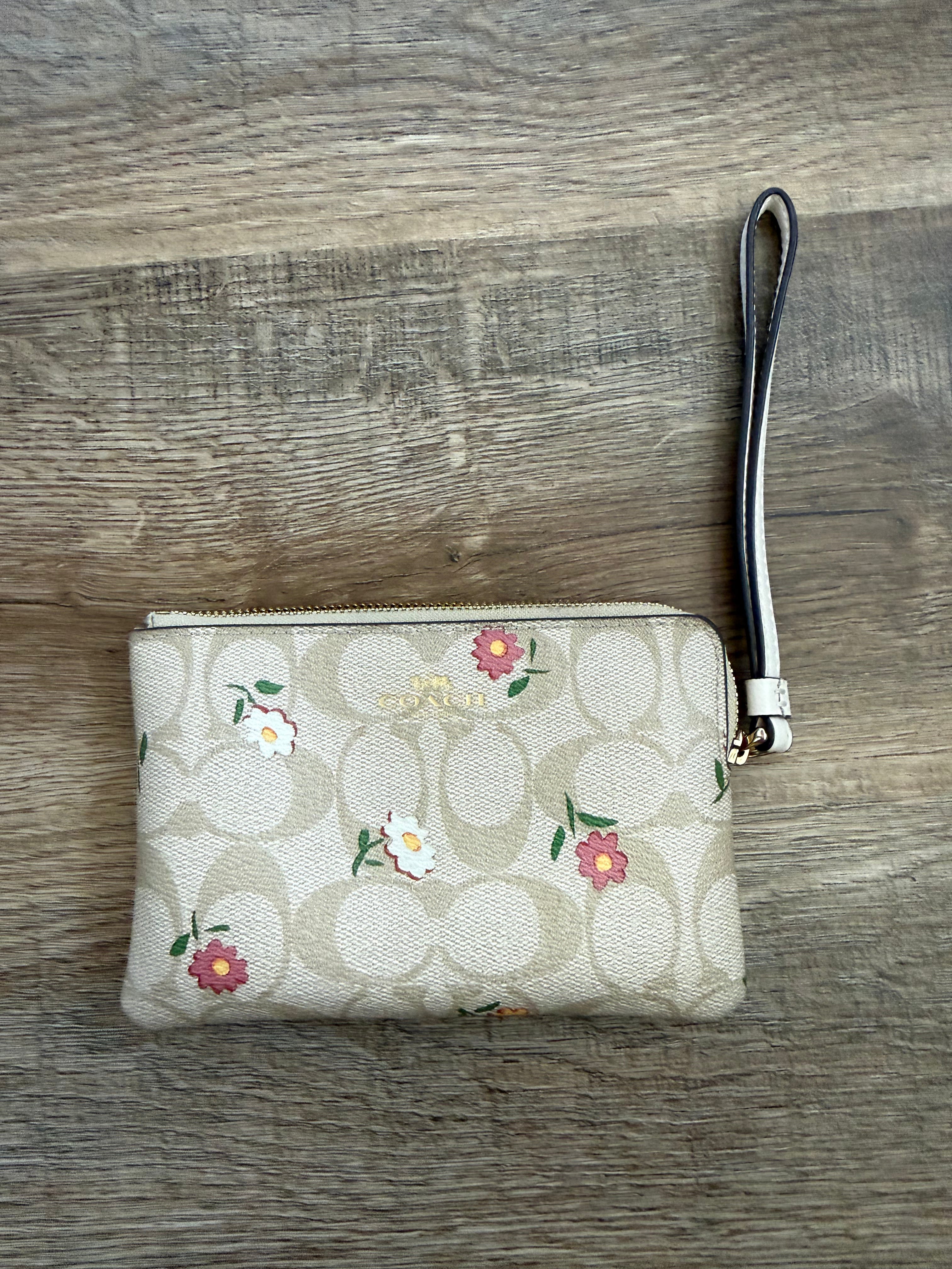 Coach Floral Wristlet